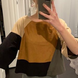 Vince Camuto suede top